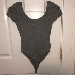 Gray body suit, tried on hasn’t been worn outside